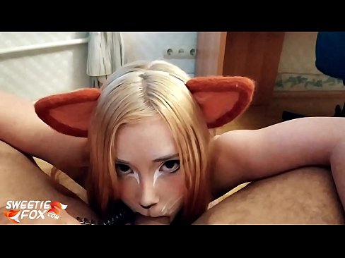 ❤️ Kitsune swallow dick and cum in her mouth Sex video at us ❌